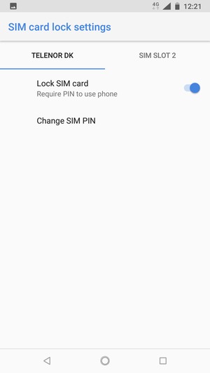 Select Public and Change SIM PIN