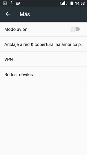 Seleccione Redes móviles