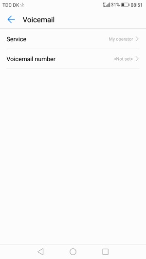 Select Voicemail number