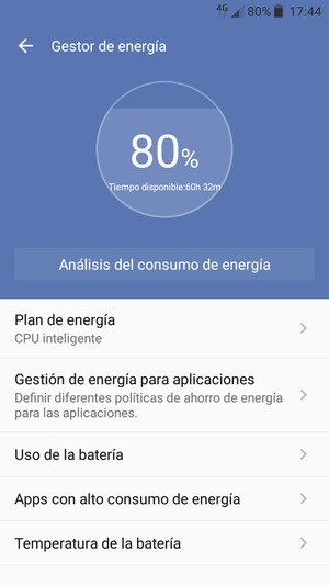 Seleccione Plan de energía