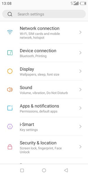 Select Network connection