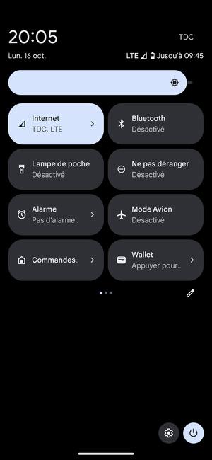 Régler la luminosité au niveau souhaité