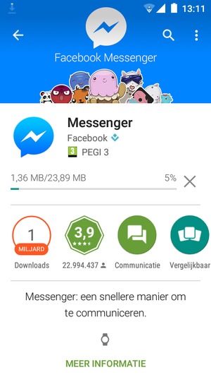 Wacht tot het installatieproces beëindigd is