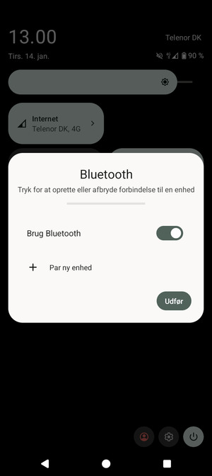 Slå Brug Bluetooth fra