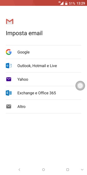 Seleziona Outlook, Hotmail e Live