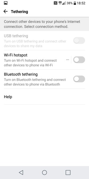 Select Wi-Fi hotspot