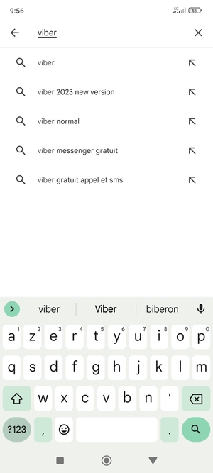 Saisissez le nom de l'appli et sélectionnez Rechercher