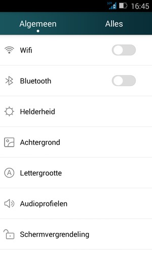 Selecteer Wifi