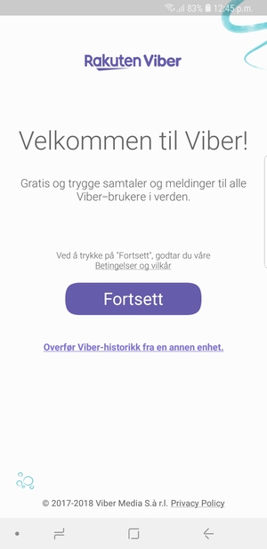 Applikasjonen er klar til bruk