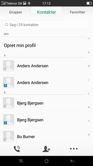 Vælg Menu-knappen