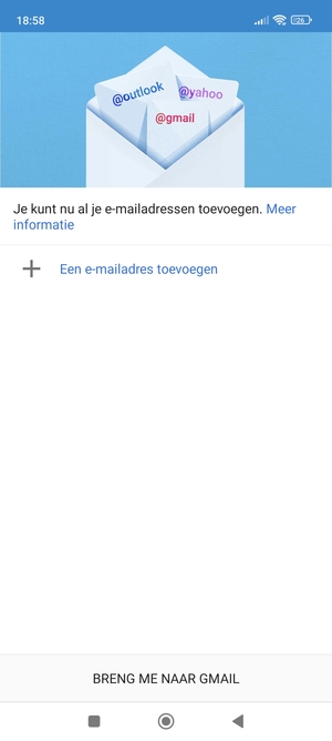 Selecteer Een e-mailadres toevoegen