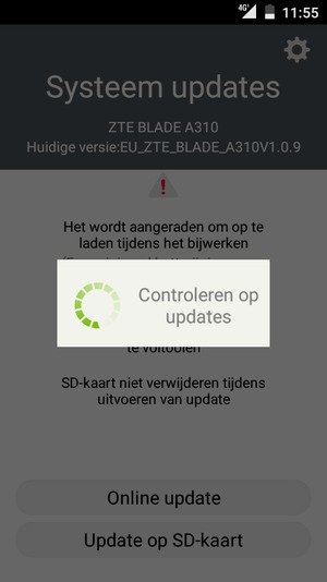 Wacht tot de zoekopdracht beëindigd is