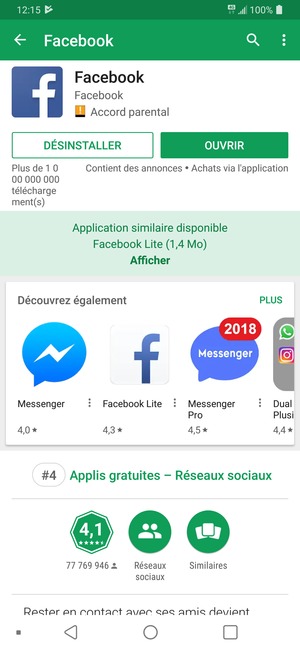 Sélectionnez OUVRIR