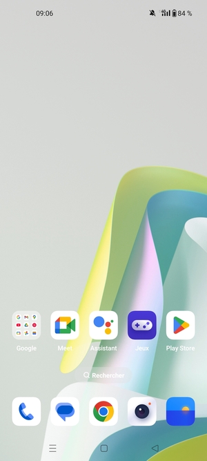Sélectionnez le bouton Applications récentes