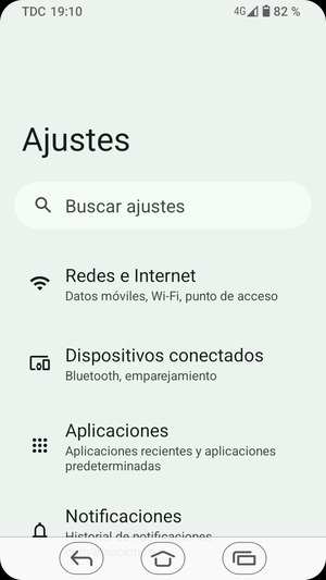 Seleccione Redes e Internet