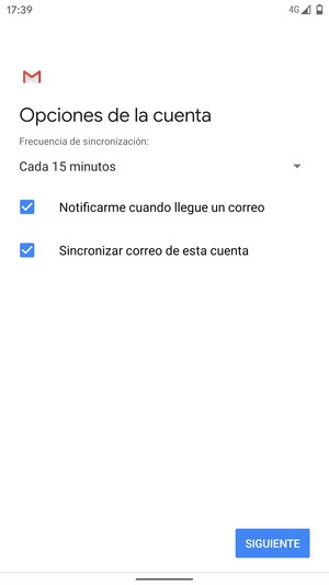 Seleccione SIGUIENTE
