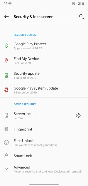 Your phone is now secure with a screen lock