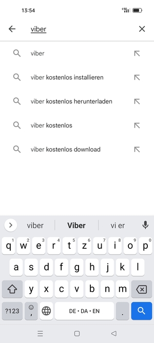 Geben Sie den Namen der App ein und wählen Sie Suchen