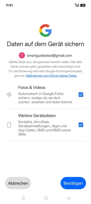 Wählen Sie Ihre gewünschte Optionen und wählen Sie Bestätigen