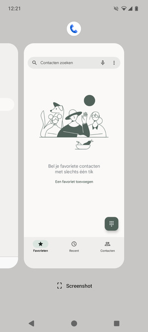 Veeg apps naar boven om ze te sluiten