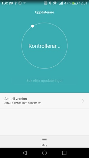 Vänta på att sökningen avslutas