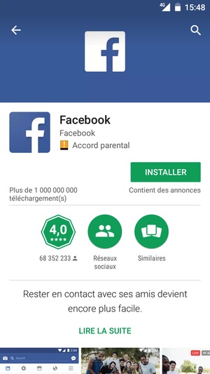 Sélectionnez INSTALLER