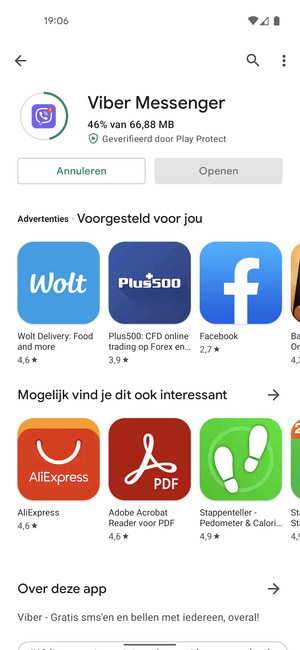 Wacht tot het installatieproces beëindigd is