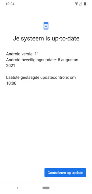 Selecteer Controleren op update