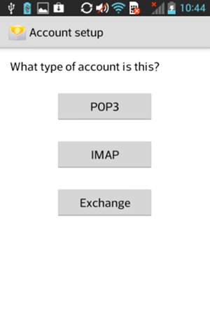 Select POP3 or IMAP