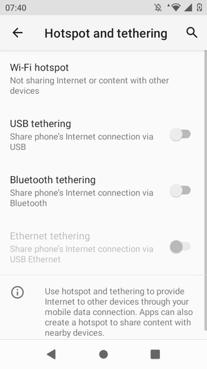 Select Wi-Fi hotspot
