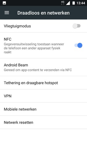 Selecteer Mobiele netwerken