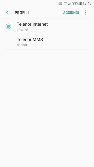 Il tuo telefono è ora stato configurato per gli MMS