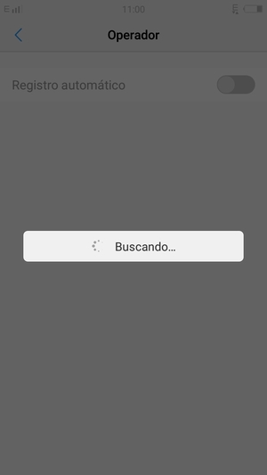 Espere a que la búsqueda termine
