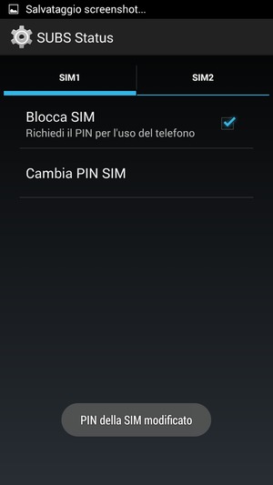 Il tuo PIN della SIM è stato modificato
