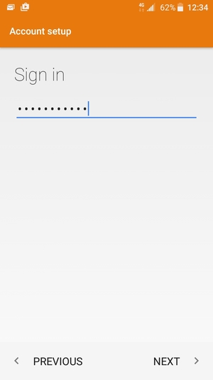 Enter your password and select NEXT