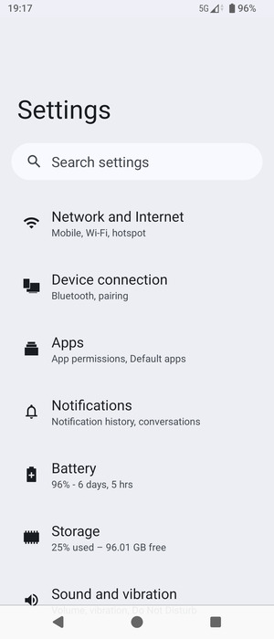 Select Network and Internet