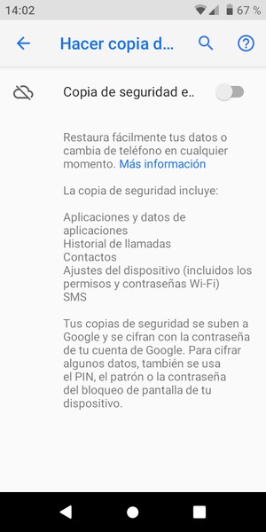 Active Copia de seguridad e...