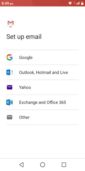 Select Outlook, Hotmail and Live