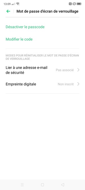 Votre téléphone est maintenant sécurisé par un écran de verrouillage