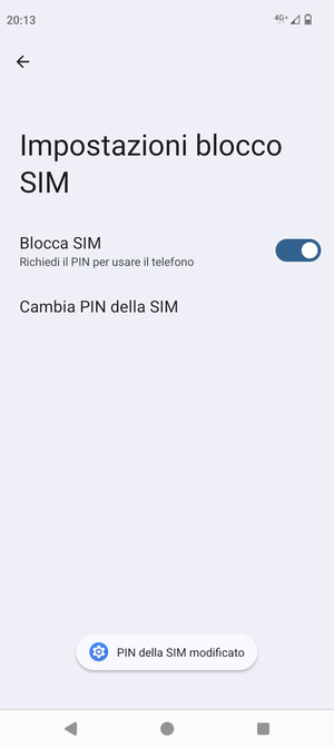 Il tuo PIN della SIM è stato modificato