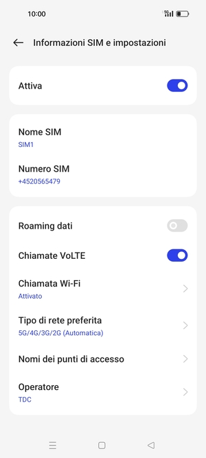 Seleziona Nomi dei punti di accesso