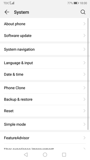 Select Software update