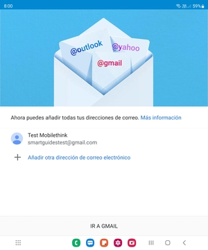 Seleccione IR A GMAIL