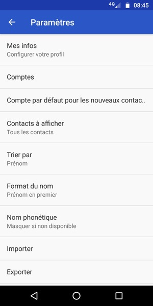 Sélectionnez Importer