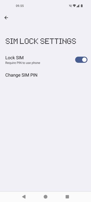 Select Change SIM PIN
