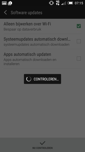 Wacht tot de zoekopdracht beëindigd is