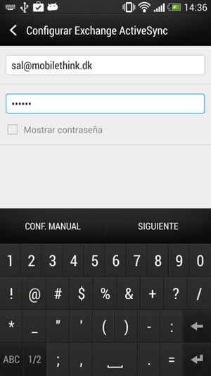 Introduzca su dirección de correo electrónico y contraseña. Seleccione SIGUIENTE