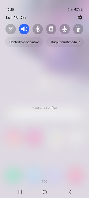 Scorri nuovamente verso il basso il menu in alto