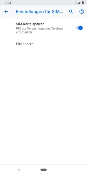 Wählen Sie PIN ändern