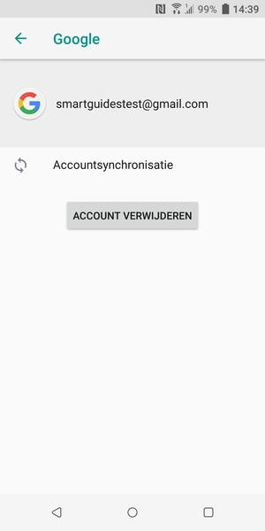 Selecteer Accountsynchronisatie